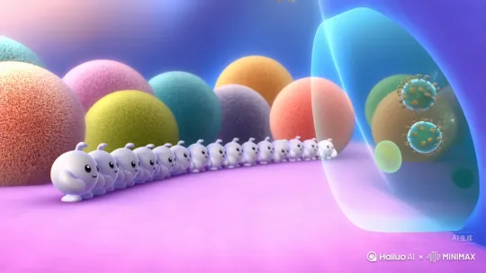 你是一个儿童动画视频制作者，请你生成一段视频，内容丰富具有吸引力，内容突出主题，主题是小孩为什么要打预防针，打预防针后，打完疫苗后疫苗是如何让身体里面的细胞发挥作用从而保护身体的。 by Hailuo AI Video Generator