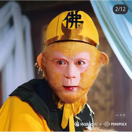 孙悟空拿起手枪，到唐僧面前，打了他一下，唐僧趁机拿起手枪，枪毙了孙悟空 by Hailuo AI Video Generator