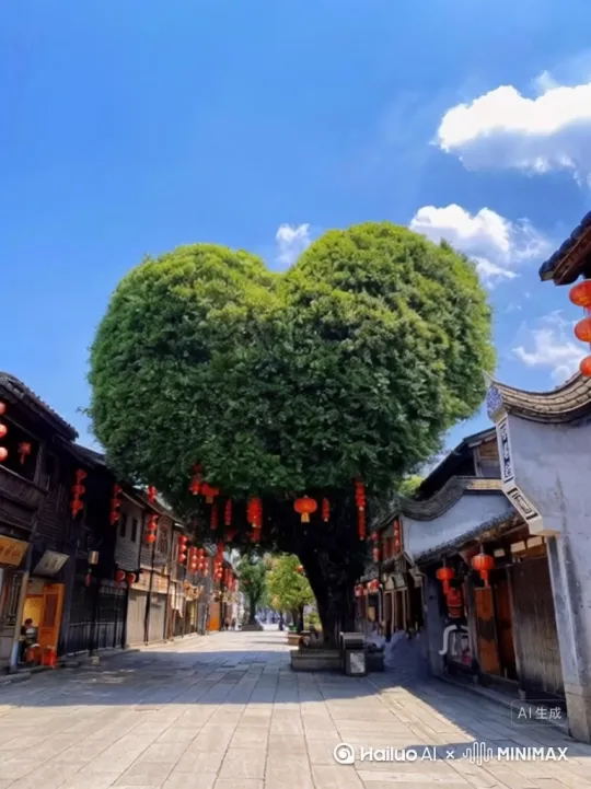 树冠长大，覆盖房顶，犹如巨人 by Hailuo AI Video Generator