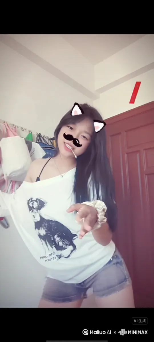 让他转身然后背身左右摇臀，顶臀 by Hailuo AI Video Generator