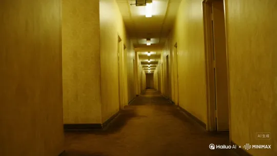 在在后室中无限循环。 by Hailuo AI Video Generator