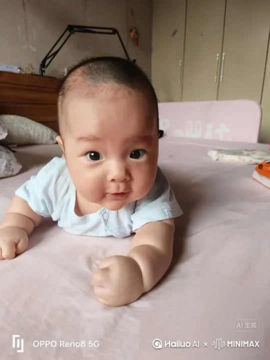 站起来开始颠勺[推进,上升]，炒蛋炒饭[晃动]，然后逐渐微笑[固定镜头] by Hailuo AI Video Generator