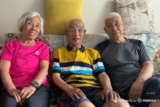 让人动起来表现出开心快乐享受生活带给的辛福时光，也祝福老人们健康长寿 by Hailuo AI Video Generator