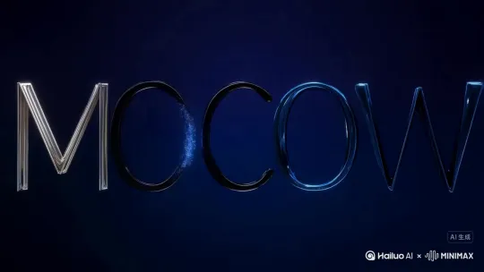 油漆组成的字MOOCOW 不要出现母牛 by Hailuo AI Video Generator