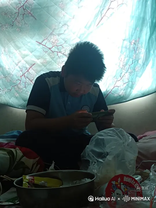 突然露出不屑的眼神，伸出手指指着镜头，然后骂几句脏话，然后从锅里面蹦出一只猪，他就骑着猪跑了 by Hailuo AI Video Generator