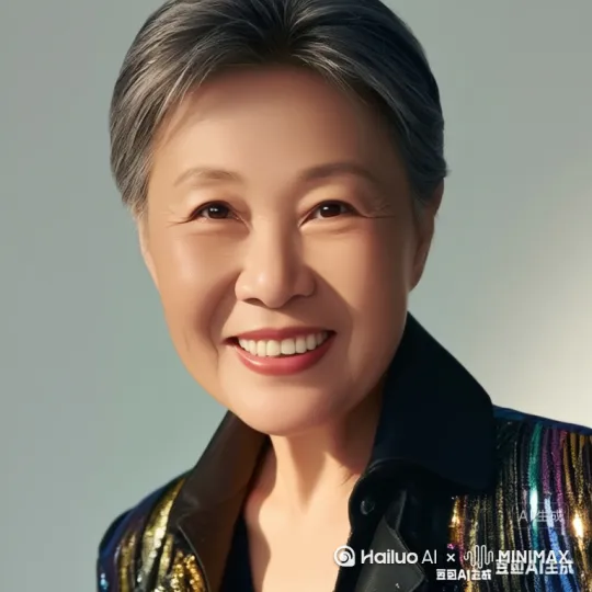 让图中人物显示全身照，完美显示从头到脚轮廓展示，左手捧着鲜花，右手拿话筒唱歌 by Hailuo AI Video Generator