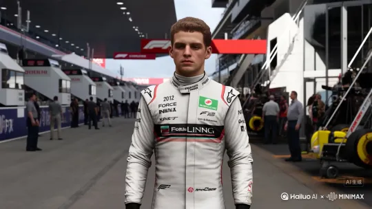 请生成F1车手霍肯伯格从2012年巴西大奖赛到2025年银石大奖赛的转场所 by Hailuo AI Video Generator
