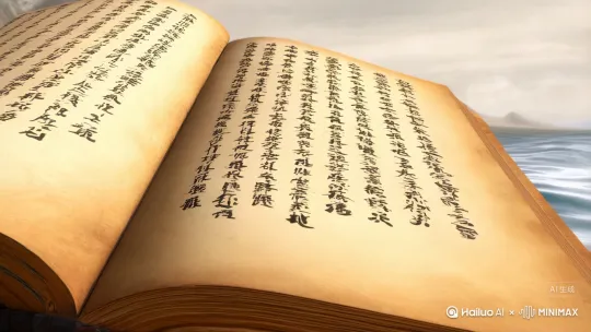 [左移,推进,右摇]翻开《山海经》，就像打开了一扇通往奇幻异世界的大门。这里有“其状如乌，文首、白喙、赤足”的精卫鸟，衔着木石立志填平沧海，那坚持不懈的精神令人动容；有“豹尾虎齿而善啸，蓬发戴胜”的西王母，在玉山之上掌管着生死与灾疫，神秘莫测的形象让人浮想联翩。书中的山川河泽也充满了神奇色彩，招摇山上的迷谷草，佩戴它就能防止迷路；泑泽中流淌着的神水，据说有着治愈百病的功效。 by Hailuo AI Video Generator
