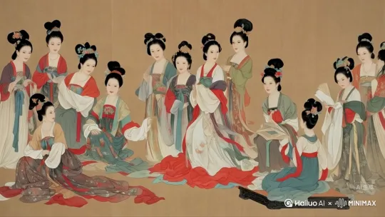 洛神赋人物动态，微动 by Hailuo AI Video Generator