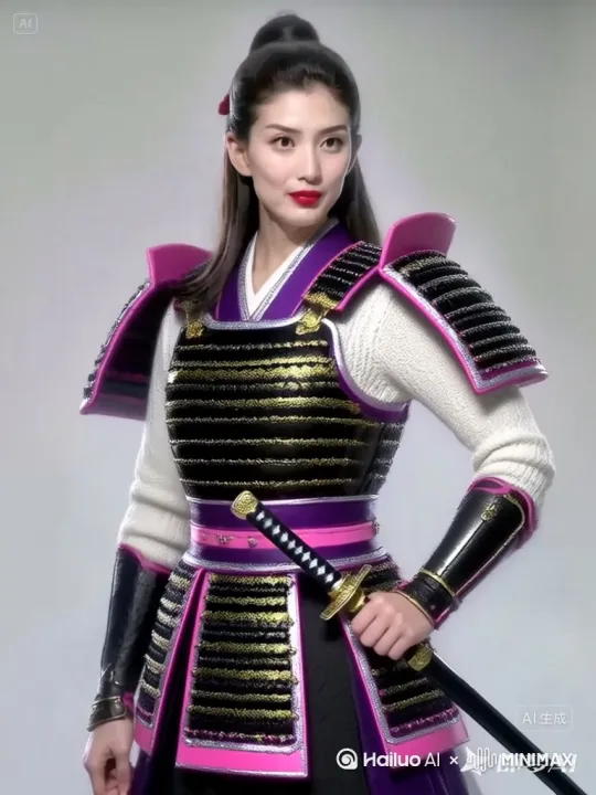 [变焦推进]拔出佩刀，一顿横七竖八的挥砍。 by Hailuo AI Video Generator
