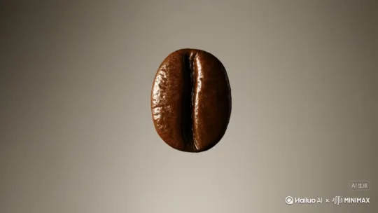 固定镜头，一颗咖啡豆居中爆炸成粉末四散，画面居中，爆炸感，视觉张力，简单背景，影视级打光 by Hailuo AI Video Generator