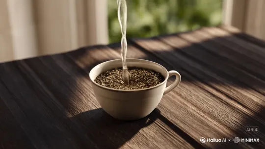 **(配图建议：一杯清茶置于古朴木桌上，背景是虚化的窗外绿意或一缕阳光，氛围宁静)**

1.  **放下手机，先看云。** ☁️ (简单指令，制造停顿)
2.  **不是非得去远方，才能找到安宁。** (戳中都市人痛点，降低追求门槛)
3.  **忙得像陀螺？卷到心慌？** (共情，点出普遍状态)
4.  **不如，停一秒。** (转折，核心动作 - “停”)
5.  **烧水，等它咕嘟咕嘟。** (具象化慢动作，仪式感)
6.  **看茶叶在杯中舒展、沉浮。** (视觉化禅意瞬间)
7.  **香气漫上来，心思沉下去。** (感官体验 + 心理状态)
8.  **这一刻，风动，幡动，心不动。** (引用禅宗典故，点题佛系)
9.  **喝到的，是茶，也是自己的呼吸。** (升华体验，连接内在)
10. **烦心事？喝完这杯再说。** (佛系解决方案 - 拖延大法)
11. **它不强求你懂“茶道”，只邀请你“在当下”。** (降低门槛，强调核心价值 - **专注此刻**)
12. **滋味如何？淡也好，浓也罢，随喜。** (佛系态度收尾 - 接纳一切) by Hailuo AI Video Generator