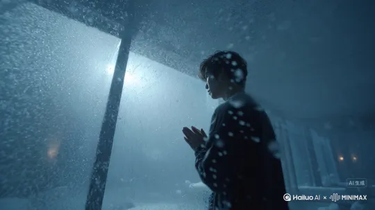 【推进】男生站在窗前祈祷 by Hailuo AI Video Generator
