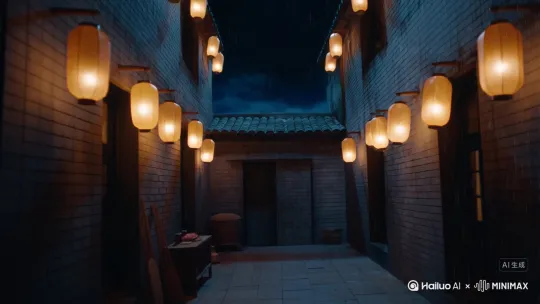 头1(0-2秒·全景定帧):
满月夜的老式四合院,青砖灰瓦透着暖黄灯笼光,正屋门贴“阖家欢乐”红联,院里晒着蓝布衫(衣角垂着铜钱穗),石桌上摆着未收的茶盏(飘着半片荷叶)——一切像老照片般平和。突然,镜头剧烈震颤,灯笼光“滋啦”变成惨白,满月亮度骤升,边缘开始融化般扭曲,最终变成一张圆脸上嵌着三粒黑纽扣的“脸”,嘴角咧开弧度大到耳根(没有唇齿,只有深黑)。
镜头2(2-5秒·场景骤变+中景):
画面“撕裂”成两半(像被撕开的红纸),左侧仍留四合院残影,右侧已换成逼仄的老式厨房:土灶台上堆着白瓷碗(碗沿沾着暗红渍),蒸笼正冒白汽(汽里混着细黑的毛)。穿蓝布衫的老太太正揉面,面团在她手里慢慢鼓胀,表面浮出细密的、指甲盖大的“眼睛”(眨动时流出透明黏液)。她抬头时,脸是四合院红联的材质(红纸褶皱,“阖家欢乐”的“阖”字笔画钻进她眼眶)。
镜头3(5-8秒·动态扭曲+特写):
老太太抓起灶边竹筷(共七根,突然齐根长出细鳞),往蒸笼里戳——蒸汽“轰”地炸开,里面没有包子,是堆成小山的、半透明的“手”(小指都朝后弯)。此时厨房地面开始“融化”,青砖变成黏稠的米浆,老太太的布鞋陷进去,露出的脚踝皮肤逐渐变成戏台脸谱的油彩(红黑交错,还在往下淌)。
镜头4(8-11秒·场景跳转+全景):
米浆漫过镜头,画面切至露天戏台:台上正演《贵妃醉酒》,旦角水袖翻飞(袖角缝着密密麻麻的铜铃,却发不出声),台下空无一人,只有第一排摆着七张长凳(凳面刻着“奠”字)。旦角转身时,头从脖子上“滑”下来(像脱臼的木偶),滚到台口——头的脸变成刚才厨房的老太太,嘴唇动着,说的话却从戏台柱子里传出(声音像揉皱的纸)。
镜头5(11-14秒·终极荒诞+细节收尾):
戏台顶的“天棚”突然塌落,露出的不是夜空,是四合院的青砖顶(灯笼还在,但光变成了绿色)。旦角的无头身体捡起自己的头,往脖子上安,却安反了(脸朝后,后脑勺对着观众,却能“看”到台下——长凳上不知何时坐满了纸人,纸人手里都捧着刚才蒸笼里的“手”)。最后一个镜头:纸人中间的长凳空着,上面摆着石桌上的那盏茶,荷叶已变成一只蝉(蝉翼上写着“阖家欢乐”被揉碎的笔画)。
【核心要求】:场景转换必须“无逻辑”(如四合院→厨房靠“撕裂”,厨房→戏台靠“米浆淹没”),每个场景的“正常元素”(灯笼、面团、戏服)要在3秒内完成“彻底异化”,色调随场景跳变(暖黄→惨白→油彩红→青绿),全程带轻微“胶片刮痕”特效,强化“熟悉场景突然崩坏”的荒诞冲击,符合抖音“3秒一个反转”的快节奏怪诞感。 by Hailuo AI Video Generator