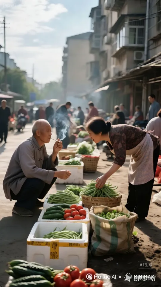 镜头移动，动态跟随，展现一个史诗般的激烈打斗场面。两个人正在进行惊心动魄的中国功夫对决，身形矫健，步伐灵活，每一个动作都充满力量与技巧。一人率先发动攻击，以迅雷不及掩耳之势踢出一记凌厉的侧踢，另一人迅速后仰躲避，紧接着回击一套连贯的拳法，拳风呼啸。他们的招式刚柔并济，时而是刚猛的直拳，时而是柔美的转身回旋踢。身影交错之间，地面的尘土飞扬而起，镜头动态跟随，从不同角度展现他们激烈的交锋，周围的人拍手叫好。 by Hailuo AI Video Generator