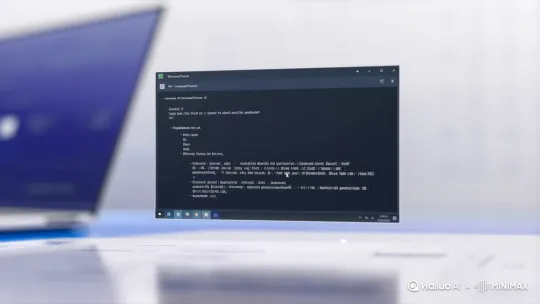 做一个Windows 10的CMD宣传片 by Hailuo AI Video Generator
