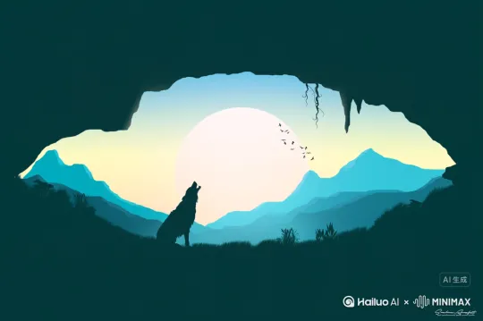 孤狼在咆哮 by Hailuo AI Video Generator