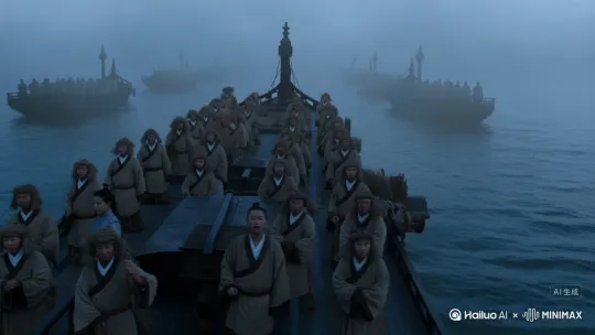 镜头 1：船舱自拍开场
景别：特写
时长：8s
台词：“家人们，穿回三国就被周瑜坑了——十天要十万支箭!还好咱有招。”
画面内容：博主在船舱内进行自拍，江风呼啸，吹动着发丝和衣衫。
音效：江风呼啸声
镜头 2：浓雾画面介绍
景别：远景
时长：10s
台词：“看这大雾，绝了!早让鲁肃备了二十条船，扎满草人，正往曹操营寨开呢。”
画面内容：画面切换至江面上浓厚的雾气，二十条扎满草人的船在雾气中缓缓驶向曹操营寨。
音效：江风呼啸声、船桨划水声
镜头 3：草人及鼓声展示
景别：中景
时长：12s
台词：“说不慌是假的，但曹操多疑，咱一呐喊，他准不敢出来，只会射箭。心理战，懂？”
画面内容：镜头拍摄船上的草人，远处传来士兵击鼓呐喊的声音。
音效：鼓声、呐喊声、江风呼啸声
镜头 4：箭雨场景描述
景别：近景
时长：10s
台词：“来了来了!箭跟下雨似的，草人都成刺猬了，这效率没谁了!”
画面内容：密集的箭雨纷纷射向草人，镜头轻微晃动，模拟船身被箭击中的感觉。
音效：箭雨声
镜头 5：曹营箭光分析
景别：远景
时长：12s
台词：“曹操估计在骂街，但咱要的就是这效果。办事得借势，天气、对手、身边人，全能用。”
画面内容：镜头转向对面曹营，箭光闪烁，能看到曹军在射箭。
音效：箭雨声、曹军喊杀声
镜头 6：掉头补箭说明
景别：中景
时长：10s
台词：“差不多了，掉头补另一边。鲁肃刚才还紧张，现在估计看傻了。”
画面内容：船身倾斜，士兵喊“够了”，船开始掉头，鲁肃在一旁神情从紧张到惊讶。
音效：士兵喊叫声、船身转动的声音
镜头 7：总结借箭成果
景别：特写
时长：15s
台词：“不到仨时辰，十万箭到手!说白了，看透本质就行：周瑜要箭，曹操怕埋伏，找个连接点，事儿就成了。”
画面内容：镜头对着博主自己，身后是士兵们欢呼庆祝的场景。
音效：欢呼声
镜头 8：交差及感悟分享
景别：远景
时长：12s
台词：“回去交差!周瑜脸得绿成菠菜。记住，遇坎别慌，学会借力，比硬扛省力多了。点赞关注，下次接着更～”
画面内容：船渐渐远去，江面上的雾气逐渐散去。
音效：船桨划水声、江风呼啸声
镜头 9：结尾特写与引导
景别：特写
时长：8s
台词：无（文字显示“点赞破万，揭秘穿越秘诀”）
画面内容：满船的箭支特写，随后弹出文字“点赞破万，揭秘穿越秘诀”。
音效：轻松的提示音 by Hailuo AI Video Generator