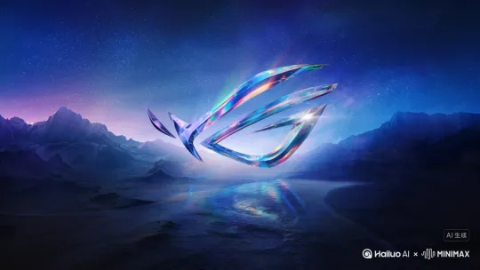 中间logo，再画面中做轻微的拖尾光效动作，不夸张，下面海面做流体运动 by Hailuo AI Video Generator