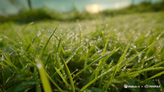 缓解都市白领压力的 8 秒户外风景短视频详细描述
1：画面以特写镜头切入，聚焦在一片带着晨露的青草地。草叶上的水珠晶莹剔透，在柔和的晨光下折射出细碎的光芒，微风拂过，草叶轻轻摇曳，水珠随之滚动，仿佛下一秒就会滴落。背景中隐约能看到模糊的绿色植被轮廓，营造出清新自然的氛围。此时搭配轻微的、清脆的露珠滴落声，如同大自然的第一声问候，瞬间将人从都市的喧嚣中抽离。
2：镜头缓缓上移，一片开阔的湖面映入眼帘。湖水呈现出温润的碧绿色，如同一面巨大的天然镜子，平静无波。远处的山峦以朦胧的剪影形态出现在湖的对岸，山的轮廓柔和舒缓，山顶被一层薄薄的晨雾笼罩，增添了几分神秘感。阳光洒在湖面上，泛起一层淡淡的金光，随着湖水的轻微晃动，金光也随之流淌。背景音转为轻柔的湖水流动声，声音细腻而持续，让人内心逐渐平静。
3：镜头向右侧缓慢平移，画面中出现几棵挺拔的树木。树木的枝叶繁茂，叶片在阳光下呈现出深浅不一的绿色，有的叶片边缘还带着阳光照射下的金边。几只小鸟从树枝间轻快地掠过，留下几声清脆悦耳的鸟鸣。树干粗壮而稳重，给人一种踏实可靠的感觉。此时鸟鸣声与之前的自然音效融合在一起，形成和谐的自然交响曲，充满生机与活力。
4：镜头最终定格在一片湛蓝的天空上，几朵洁白的云朵悠闲地漂浮着，云朵的形状柔和圆润，随着微风缓缓移动。天空的颜色纯净而明亮，从近处的浅蓝逐渐过渡到远处的深蓝。阳光透过云层洒下，形成一道道柔和的光线。背景音逐渐减弱，只留下若有若无的微风声，仿佛在轻轻诉说着大自然的宁静与美好。 by Hailuo AI Video Generator