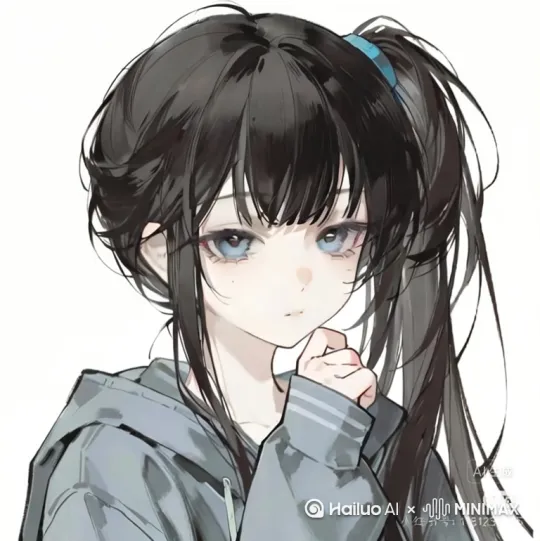 黑发高双马尾的长相为狐系的 intj杀手女孩，逆着夕阳不屑一笑，从破碎的大玻璃窗前纵身一跃。尺寸9:16，需要如图片所示的画风。 by Hailuo AI Video Generator