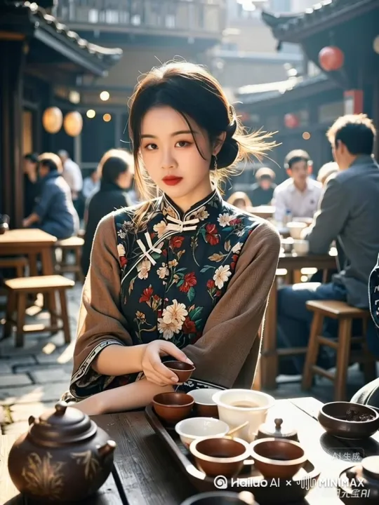 喝茶 by Hailuo AI Video Generator