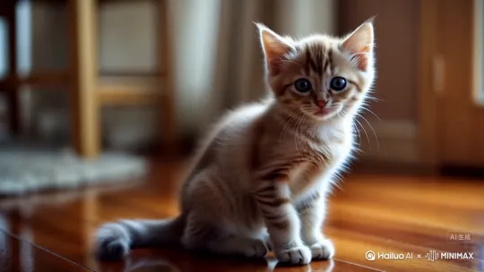 小猫在卖萌 by Hailuo AI Video Generator