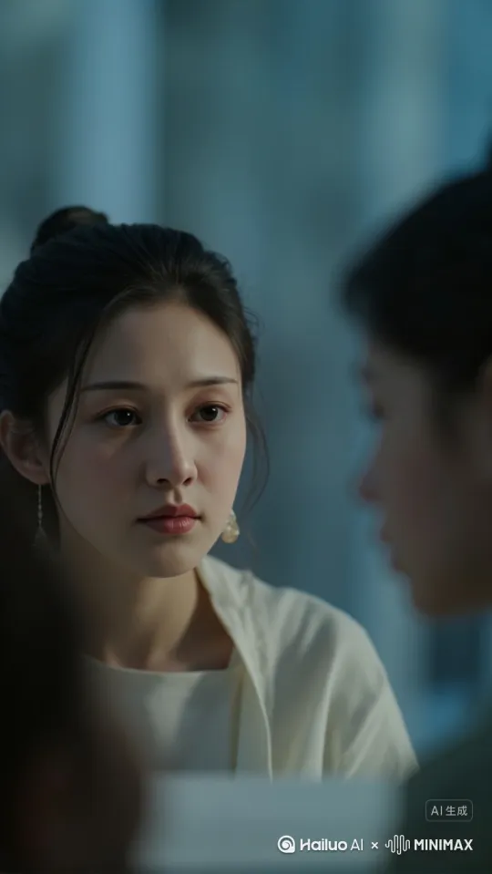 镜头左移，右摇，固定在小女孩儿脸上 by Hailuo AI Video Generator