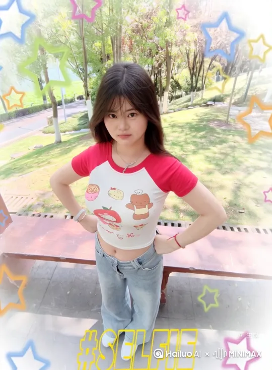帮我成这个女孩生气了骑着鬼火走的视频 by Hailuo AI Video Generator