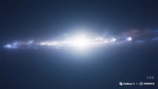 "场景描述": "宇宙大爆炸后，能量云逐渐凝聚成星云、恒星，镜头跟随光影流动穿梭，见证星系诞生，最终定格在银河系旋臂，呈现地球与其他行星围绕恒星有序公转的动态场景。",
"视觉风格": "科幻写实，模拟宇宙演化的绚丽光影（星云的色彩渐变、恒星的光芒闪烁、行星的公转轨迹）",
"镜头运动": "光影追踪式运动，跟随宇宙演化时间线推进（能量云→星云→恒星→星系），镜头在银河系行星公转场景处缓慢环绕停留",
"主要拍摄对象": "宇宙演化过程（能量凝聚、星云形成、恒星诞生）、银河系旋臂结构、地球及行星的公转动态",
"背景设置": "无尽宇宙虚空，点缀星云、恒星群，营造深邃广袤的空间感",
"光线氛围": "大爆炸强光逐渐衰减，演变为星云的辉光、恒星的暖光（如太阳般的黄色光晕），整体光线清冷绚丽，凸显宇宙浩瀚" by Hailuo AI Video Generator