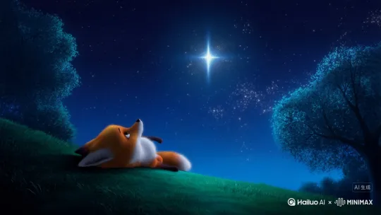 ### **《星星的约定》**
**小狐狸阿灵最喜欢看星星了。**每天晚上,它都会跑到森林最高的山坡上,躺在柔软的草地上,数着天上闪烁的星星。
"一颗、两颗、三颗……"阿灵小声数着,"要是能摘一颗下来该多好啊!"
这时,一颗特别亮的星星眨了眨眼,像是在回应它。阿灵兴奋地跳起来:"小星星,你能听见我说话吗?"
星星又闪了闪,似乎在说:"可以呀!"
阿灵高兴极了:"你能下来和我玩吗?"
星星犹豫了一下,说:"可是如果我离开天空,夜晚就会变暗,其他小动物会害怕的。"
阿灵有点失望:"那……你能陪我一会儿吗?就一小会儿?"
星星温柔地闪烁着:"我可以每天在这里等你,陪你说话,但不能离开我的位置。因为每一颗星星都有自己的责任呀!"
阿灵想了想,点点头:"我明白了!就像我不能随便离开妈妈一样,你也不能离开天空。"
星星笑了:"你真聪明!不过,我们可以做个约定——每天晚上,只要你抬头,就能看见我,我也会一直看着你。"
从那天起,阿灵不再想着摘星星了。它知道,有些美好的东西不一定要拥有,远远地看着、珍惜着,也是一种幸福。
**晚安,小朋友们。**记住,就像小狐狸和星星的约定一样,有些快乐,来自懂得珍惜和等待。✨
---
∴∴ by Hailuo AI Video Generator