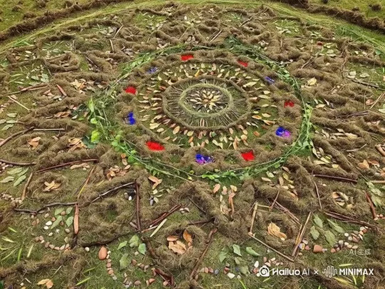 圆盘花环转动永不停歇 by Hailuo AI Video Generator