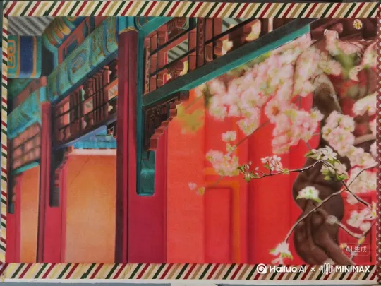 海棠花动起来 配风声 by Hailuo AI Video Generator