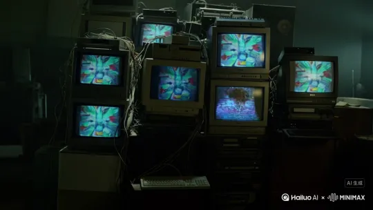 用一大堆用一大堆硬件嗯，这样小时候怀旧的动画片剪在一起 by Hailuo AI Video Generator