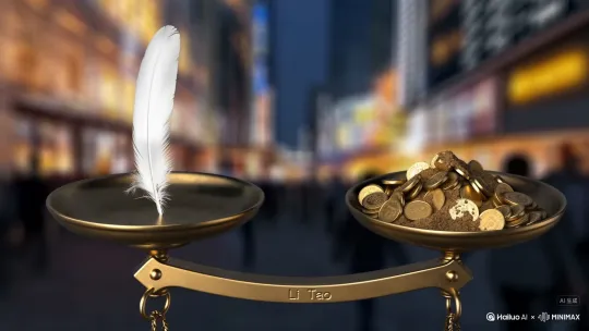 经济是安照妥协的原理，持续运行。妥协的不是道德而是人性。这两个东西，一个太假，一个太真。你猜，经济向谁妥协…黎涛 by Hailuo AI Video Generator