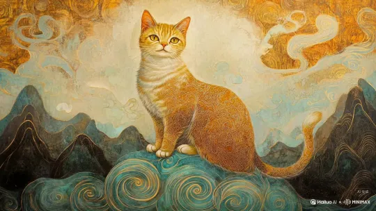 猫，老鼠，老虎，大黑熊 by Hailuo AI Video Generator
