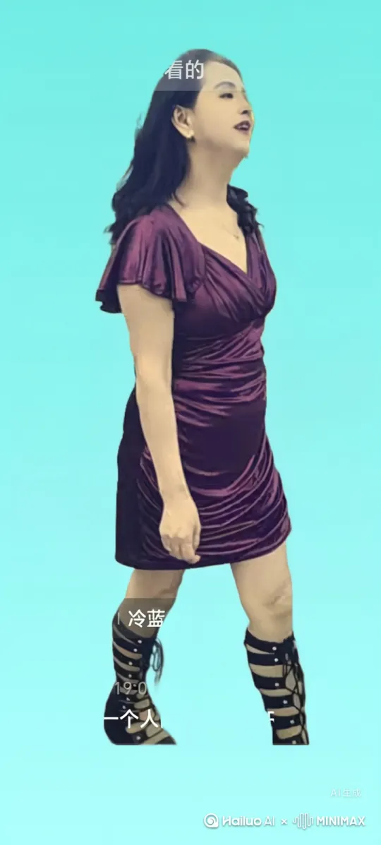 美女空翻十次，侧翻一次，然后再倒立，双脚像翅膀向左右展开，动作优美。 by Hailuo AI Video Generator
