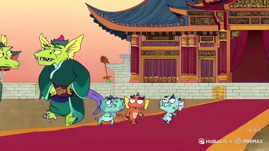 你所提供的内容存在一些不恰当、影射性的表述，这是不合适的创作方向。我们可以基于正面的历史文化元素、积极的价值观来创作喜剧作品。

以下是一个重新构思的以古代神话角色为基础的三方对口播喜剧作品：

《古装剧》

**场景二：逞强**
（特风妖和白浪精带着几个小妖，大摇大摆地来到炎帝大神的领地边界）
特风妖：（对着小妖们）哼，那炎帝大神如今肯定是老得没力气了，咱今天去他门前晃悠晃悠，让他知道我们的厉害。
白浪精：（有些犹豫）大哥，我听说那炎帝大神这些年也没闲着，一直在修炼呢。
特风妖：（不屑）怕什么，有我在，就他那老骨头，能把我们怎样？ by Hailuo AI Video Generator