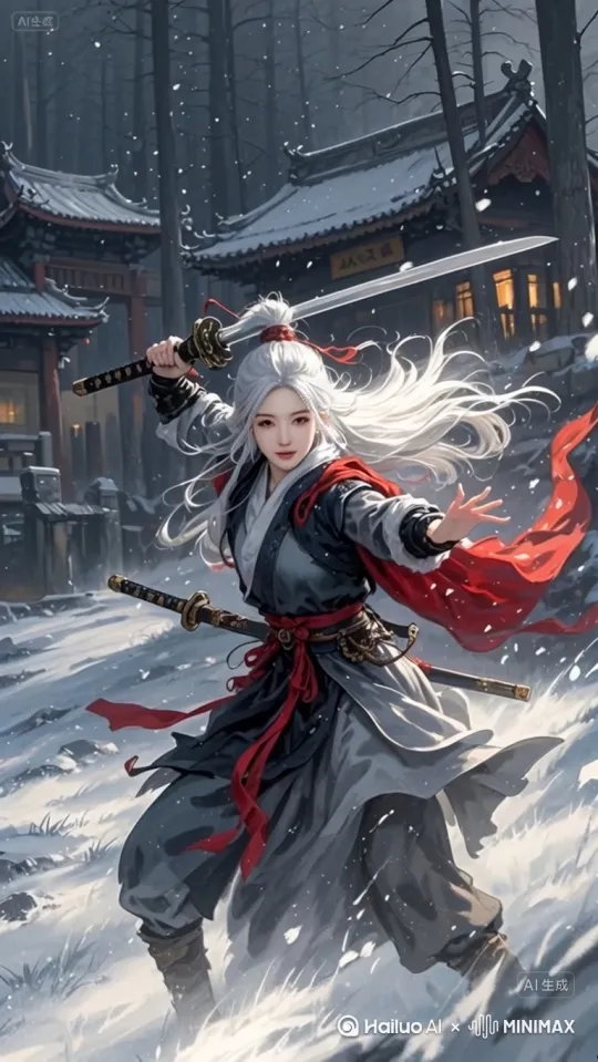 - Camera Movement: Start with a low - angle shot, then quickly pan up as the archer draws her bow. The camera slightly tracks her arm movement in a smooth, arc - like motion as she aims.
- Dynamic Movement of the Objects: The archer’s long, braided hair flows gently with the motion of drawing the bow. The arrows in her quiver subtly jiggle. As she releases the arrow, the arrow zips forward with a slight motion blur (suggesting speed).
- Lighting: Sunlight filters through the trees, creating dappled light on her. As she draws the bow, a soft, warm light glints off the bowstring and her green eyes, and there's a brief, subtle lens flare when she releases the arrow, enhancing the sense of action. by Hailuo AI Video Generator