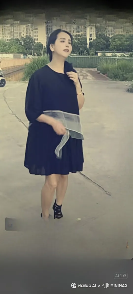 图片中美女空翻一次，又侧翻十次，然后倒立。 by Hailuo AI Video Generator