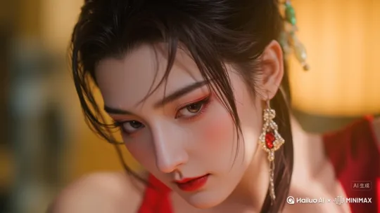 [右移,左摇,跟随]古风走廊上，莲步轻移。 by Hailuo AI Video Generator