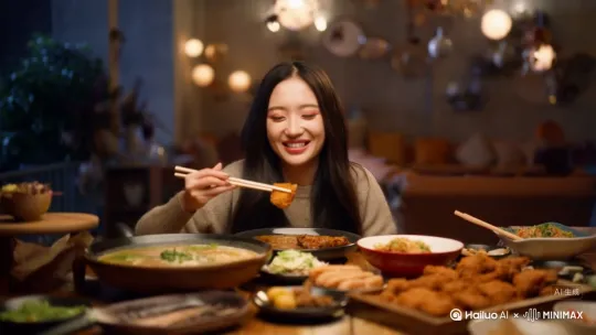 美女吃播 by Hailuo AI Video Generator
