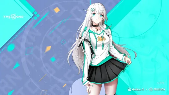 让图中人物的头发和衣服有种风吹的动态感，图片背景不变 by Hailuo AI Video Generator