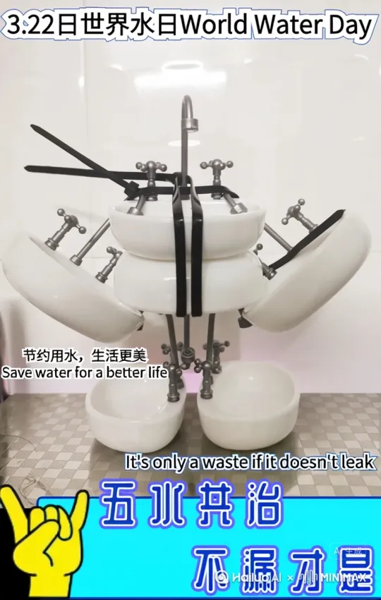 [右移,左摇,跟随]生灵涂炭的世界末日，采用若干相同单体运用陈列艺术手法拼装合体创作成机器人造型的陈列星人拯救地球 by Hailuo AI Video Generator
