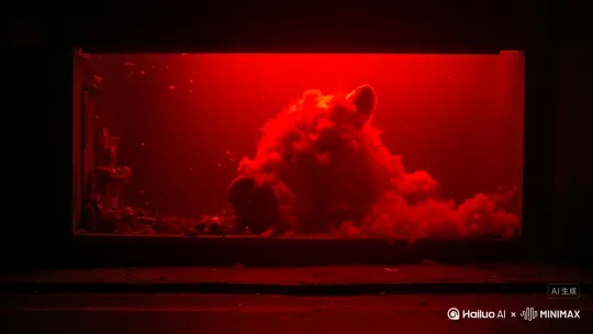 老旧纪录片的感觉，噪点很多，老旧纪录片的lo-fi感觉，微弱闪烁，慢快门，镜头轻微抖动[推进] by Hailuo AI Video Generator