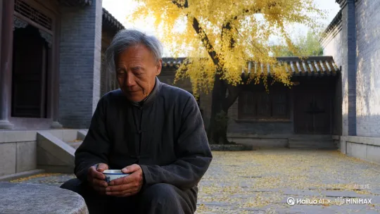 我出身寒门，心智不及人，学问不及人，权位不及人，财富不及人，只是长者寿，我亦心安。我是一介俗人，爱矫情，爱虚荣，自觉有很多不及人的地方，但每想到人也有不及我的地方，便有了一份自信，权且算作是满足。于是，浑浑噩噩，得过且过，也是一样的人生。黎涛 by Hailuo AI Video Generator
