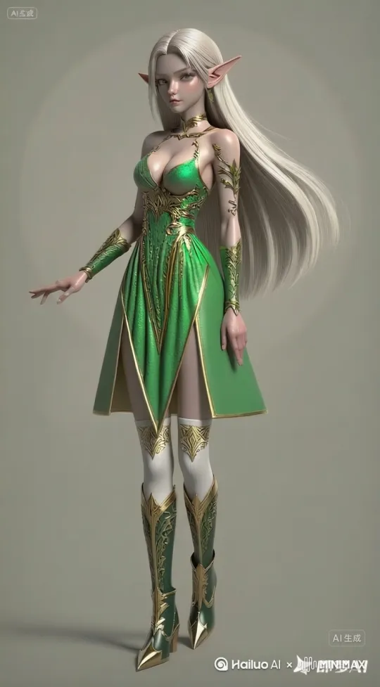 在森林里欢快小跑，边跑边跳舞[右移,左摇,跟随] by Hailuo AI Video Generator