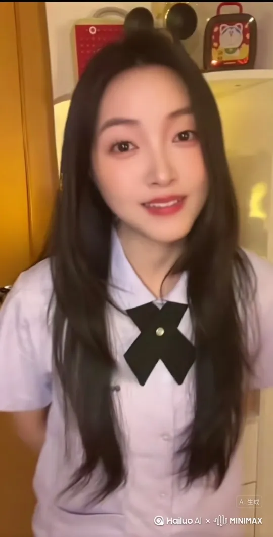 在喧嚣的市区中,出现一片扭曲的黑洞,黑洞里走出来图中的女人,她身着黑色长袍,长袍上绣着一朵朵红色的祥云。当她冷傲地睁开眼那刻,她的眼睛赫然出现红色六芒星状的写轮眼。此刻她的身后也出现了一双巨大的红色写轮眼,这双写轮眼的瞳孔收缩又放大了几下。周围的环境像渲染了红色的灯光一样笼罩在红色的光辉之下,这里是精神世界的幻境。在这里城市的人和时间像走马灯一样在飞速穿梭,然后又出现了满屏的各种物理高数的计算公式。她冷冷地说道,在这里时间、空间、质量都由我控制。说完她就瞬移到高处的宝座上坐下来,她翘着二郎腿腿,身上的长袍在风中飘飘,她蓦然地俯视着一切。一阵红光闪过,她回到了现实世界,街上又恢复了喧嚣吵闹。刚才那只是梦境吗?当然不是。此刻她邪魅一笑,她凭空从地上飘到空中,就像放飞的气球般直线上升,底下的人们啧啧称奇地朝她望去,她张开着双臂,长袍飘飘,秀发飘动,当她距离和天空中太阳很近直面太阳时,她突然睁开了那双红色六芒星状写轮眼,此刻太阳被她的眼睛映射成一颗巨大的带波纹状的红色写轮眼,刺眼的白色光芒照耀到每个角落。这时女主虚化的头像出现在太阳背后,她的脸微微一笑。镜头一转一颗硕大的红色爱心扑通扑通地剧烈跳动,瞬时那颗红心炸裂分成了七颗小红心,七颗小红心排列跳起了舞,而后小红心合体变成了一个高大大的金刚葫芦娃,金刚葫芦娃从高处跳下,又变成了一座由五彩石构成的葫芦山,画面就此停止。 by Hailuo AI Video Generator