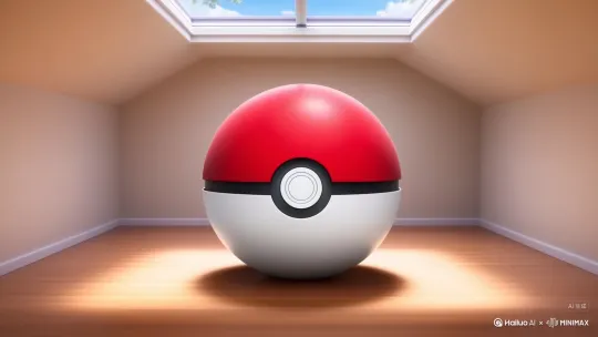 Camera Instruction : Single fixed camera, wide-angle lens, one continuous shot, no camera cuts or movement.

Main Description : The scene begins in a sunny, empty room. In the center sits a giant, classic Poké Ball. The Poké Ball shakes gently, emits crackles of yellow electricity, and the iconic 'wobble' sound is heard. Suddenly, it clicks open with a flash of light! Countless Pokémon items burst out. A vibrant Berry Tree sprouts rapidly from the floor like a real tree, its branches bearing glowing Oran and Pecha berries; a Thunder Stone pillar assembles itself piece by piece in a corner, crackling with soft, harmless electricity; Snorlax-shaped beanbags inflate and land softly on the floor. Poké Puffs and toy Poké Balls dance through the air before settling into a designated play area. Once the Pokémon paradise is perfectly arranged, a photorealistic, fluffy Pikachu walks in with curious steps, looks around in awe at its new home, and finally leaps onto a Snorlax beanbag, curling up contentedly.

Core Elements : Giant Poké Ball, growing Berry Tree, Thunder Stone training pillar, Snorlax-shaped beanbags, wall-mounted platforms with glowing type symbols, a window hammock with a Pikachu tail pattern, a Berry Juice fountain, Pokémon toys (Poké Puffs, toy Poké Balls, Lure Module), a rug with a Poké Ball pattern.

Motion & Atmosphere : Full of playful fun and magical wonder, various Pokémon supplies assemble automatically in a lively, charming way, ultimately creating a warm, cozy, and safe paradise built perfectly for a Pokémon.

Keywords : 16:9, one take, no cuts, dynamic assembly, photorealistic, Pokémon, Pikachu, cute, pet paradise, heartwarming, no text. by Hailuo AI Video Generator