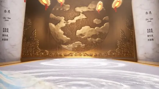 **《谷神献礼》3D古风T台秀案**  
**——牛奶仙子×燕麦神将的破次元之舞**  

---

**背景设定**  
- **舞台**：悬浮的青铜云纹祭坛，两侧矗立刻有《齐民要术》片段的汉白玉柱，地面流淌着动态投影的乳白色银河，空中漂浮着麦穗状孔明灯  
- **BGM**：编钟与电子混音版《神农颂》，间奏加入燕麦颗粒碰撞的ASMR音效  

---

**角色设计**  
**1. 牛奶仙子（瑶姬化身）**  
- **服饰**：月白色渐变鲛绡广袖裙，衣摆处3D流体模拟不断滴落的乳状波纹，披帛为半透明全息牛奶膜  
- **配饰**：  
  - 头戴错金银「夔龙饮露冠」，冠顶悬浮旋转的乳脂水晶球  
  - 腰间佩战国乳钉纹玉璜，璜内嵌微型冷雾发生器  
  - 足踏云头履，鞋尖缀铃铛状凝乳器（随步伐洒落可食用奶粉）  

**2. 燕麦神将（后稷门徒）**  
- **服饰**：青铜铠甲重构的麦穗纹战袍，甲片为烘焙色可动燕麦片阵列，披风为千万条金麦芒组成的粒子流  
- **配饰**：  
  - 面部覆盖饕餮纹镂空金面罩，眼部投射营养成分类激光数据  
  - 手持改良版「耒耜权杖」，顶端嵌实时烘烤的燕麦能量立方体  
  - 胫甲缠绕会发芽的活体燕麦草编绳  

---

**走秀剧情**  
1. **神降**：仙子从青铜爵杯造型升降台现身，袖舞掀起牛奶银河浪花；神将劈开背景的巨型麦穗屏风突现，铠甲碰撞出焙烤香气  
2. **对峙**：仙子以凝乳术在T台画出《牧誓》文字阵，神将用权杖召唤燕麦骑兵俑投影，二者兵器相击迸发酸奶爆珠特效  
3. **共舞**：背景切换为《捣练图》动态版，仙子披帛与神将披风量子纠缠成DNA螺旋，配乐转为古琴remix《卡农》  
4. **终幕**：祭坛中央升起曜变天目釉巨碗，二者相拥坠入碗中瞬间——  
- 仙子化为奶泡漩涡  
- 神将解构成燕麦星环  
- 碗底浮现「天授飨录」全息菜谱  

---

**技术亮点**  
- 角色皮肤使用次表面散射材质模拟乳制品透光性  
- 燕麦铠甲绑定物理引擎，随动作产生真实麦片摩擦音效  
- 终幕碗内流体模拟参考北宋《晴峦萧寺图》水墨晕染算法  

> *注：谢幕时全场喷洒微胶囊技术处理的燕麦奶香雾，宾客可品尝到走秀同款3D打印「甲骨文麦片」*[推出,上升,下摇] by Hailuo AI Video Generator